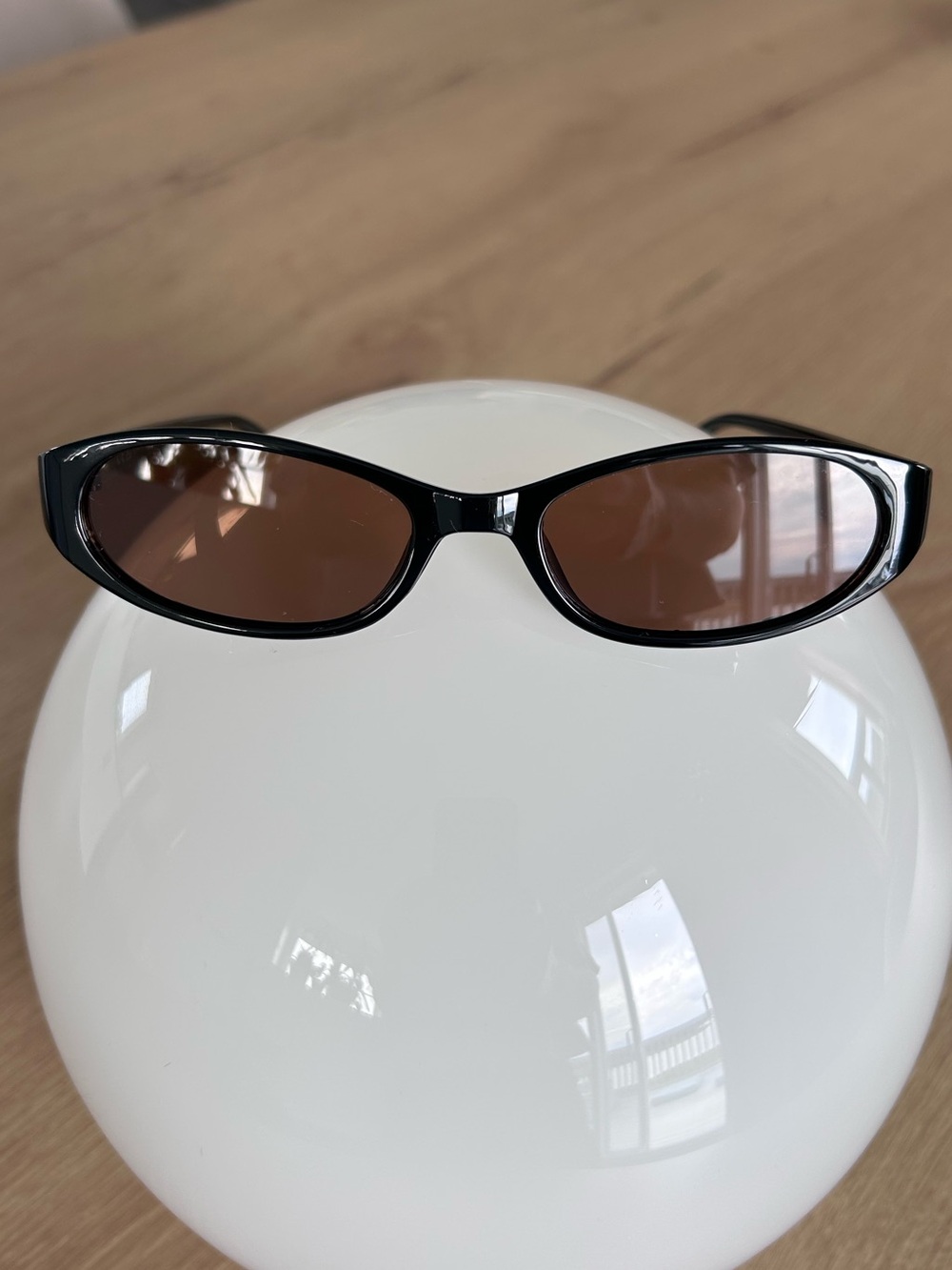 Black framed sunglasses